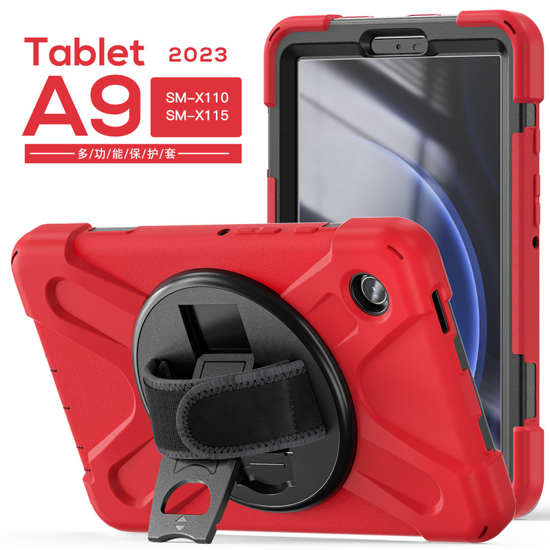 For Samsung A9 8.7 inch flat panel protective cover pirate king X110/115 rotating bracket anti-fall flat shell
