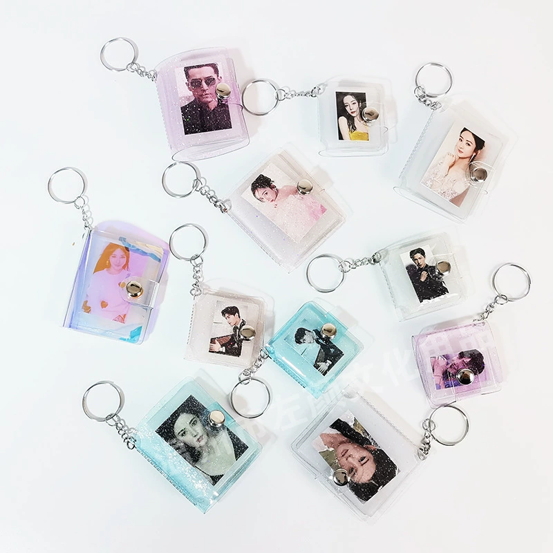 Оптовая поставка мини 1-дюймовый 2-дюймовый фотоальбом с брелком для фото фото фото маленький фотоальбом для роста детей
