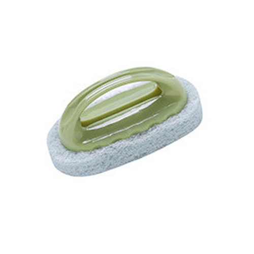 Handle-mounted sponge cleaner, bathroom tile brush, bathtub brush, kitchen dishwasher brush, pan scrubber, manufacturer wholesale