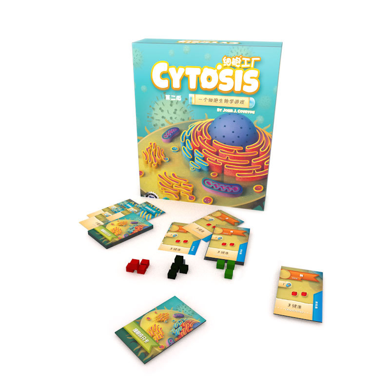 Mojikuan Cell Factory Popular Science Biology Strategy Educational Toy Role Play Parent-Child Interactive Children's Board Game