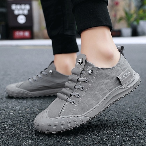 Ice silk men's shoes waterproof and non-slip labor protection work chef shoes autumn breathable old Beijing cloth shoes casual one-step