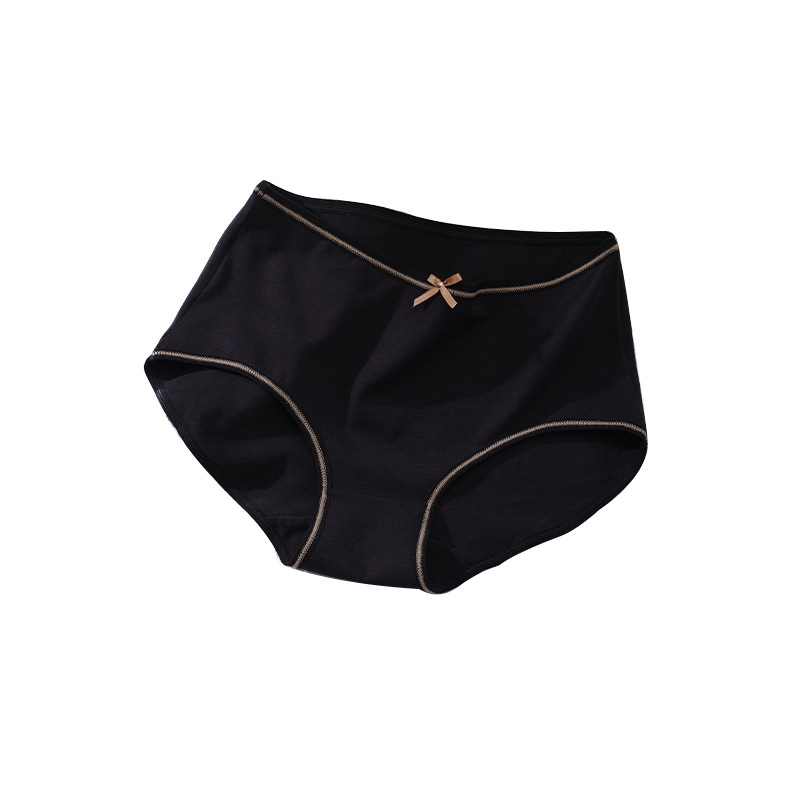 Fábrica al por mayor ropa interior de mujer ropa interior de algodón de mujer simple mariposa impresa algodón de cintura media ropa interior de algodón de mujer