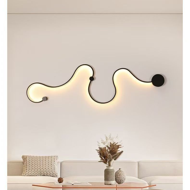 lámparas de pared de fondo de la sala de estar lámparas de pared de estilo nórdico moderno pasillo de entrada lámpara decorativa de dormitorio