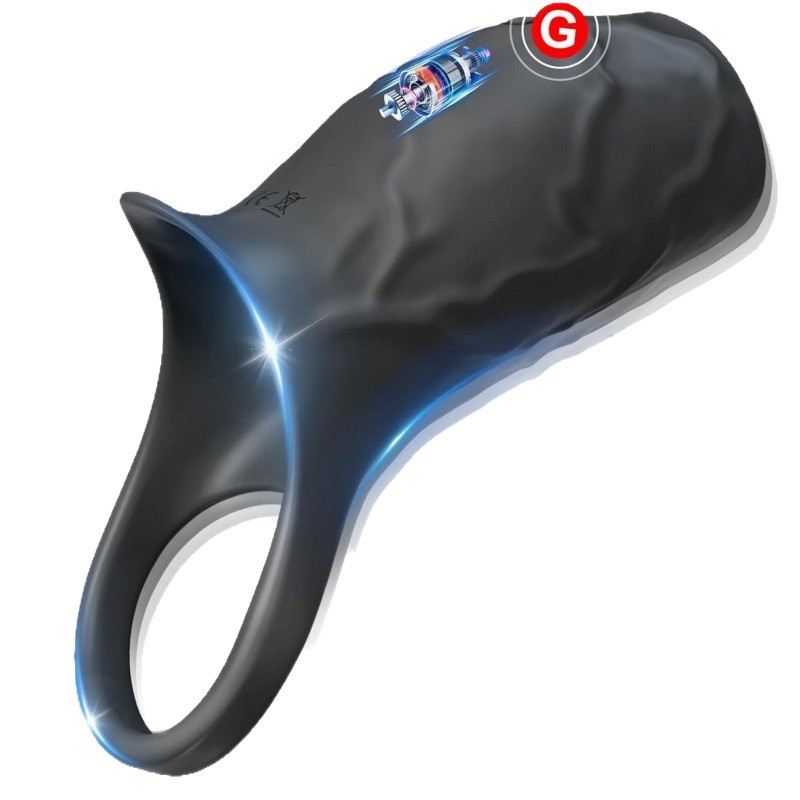 Amazon anillo de bloqueo del pene entrenador masculino anillo de vibración de lobo de guerra de hombres y mujeres parejas coquetear resonía con el mismo anillo único