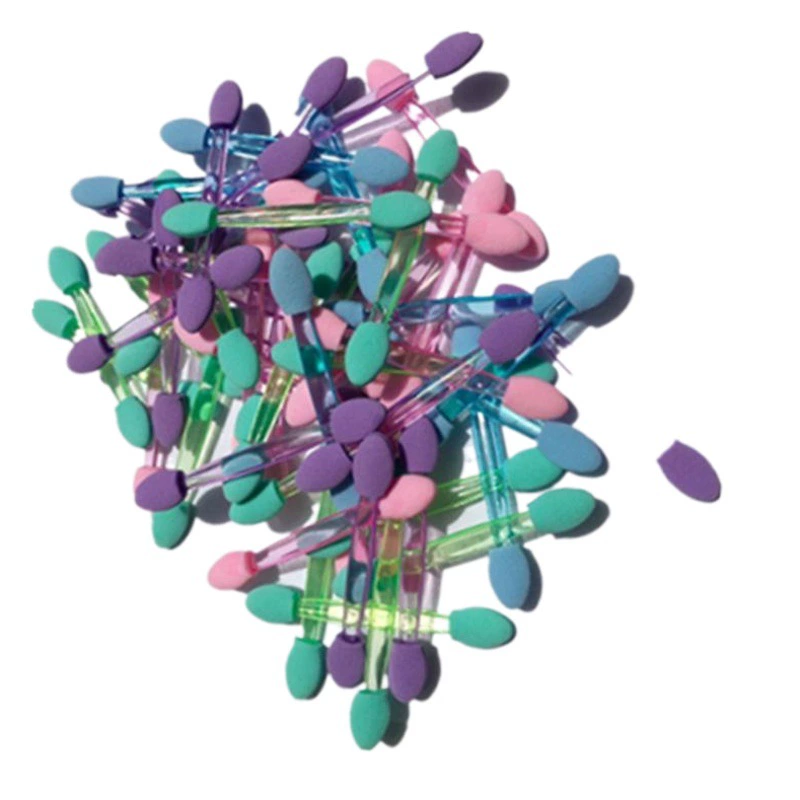 Двойная головка цветная Губка голова тени для век палочка в наличии карамельный цвет латексные тени для век палочка для макияжа глаз инструмент для макияжа