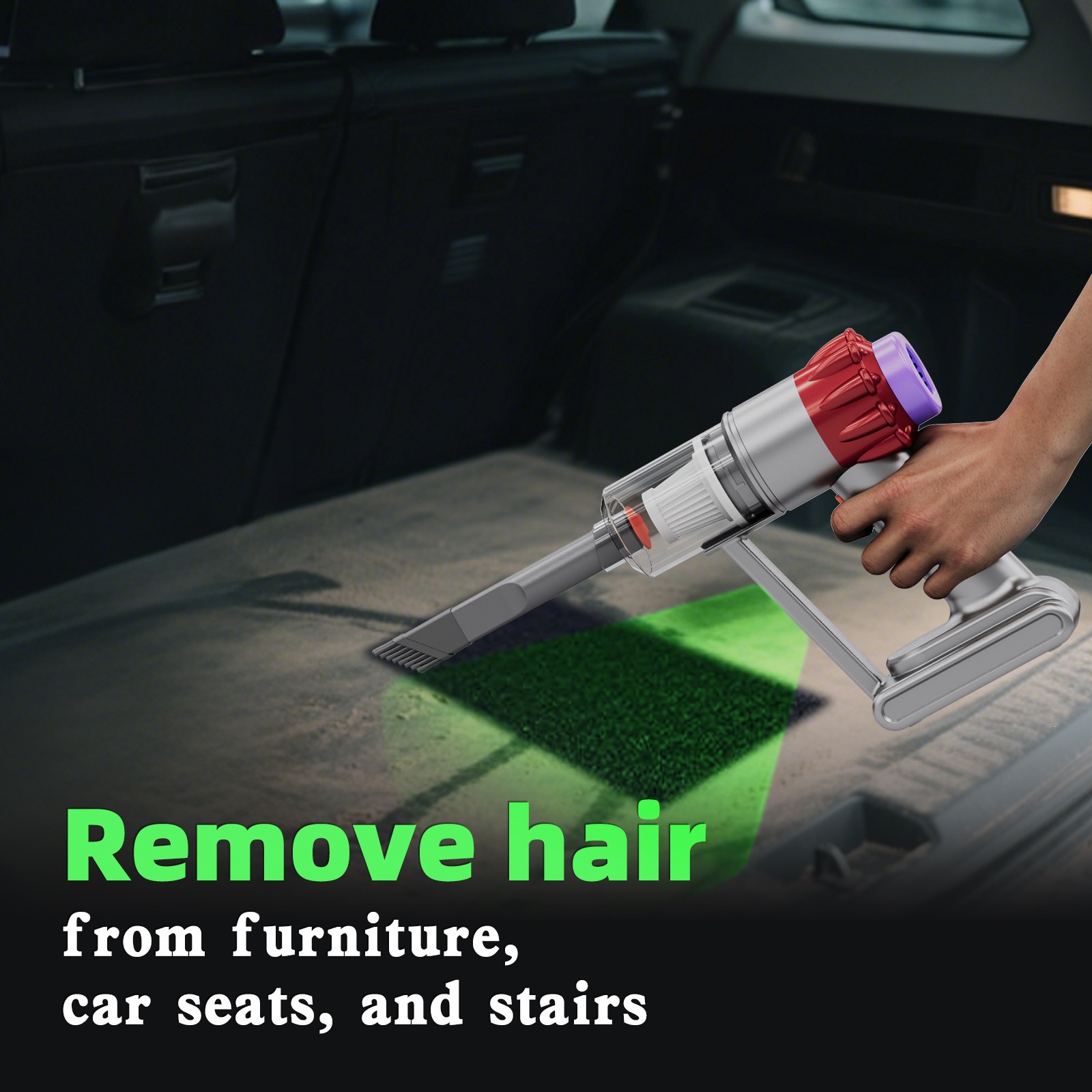 New cross-border car vacuum cleaner for home and car use, four-in-one multifunctional high-power handheld vacuum cleaner, portable