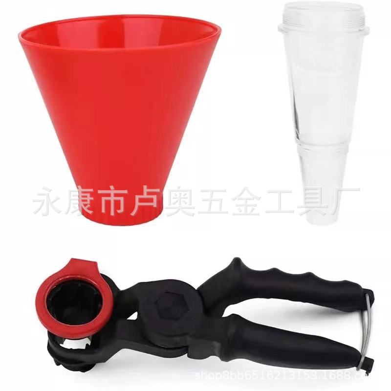 Embudo de aceite del coche herramienta de llenado de aceite interfaz ajustable Dispositivo de llenado de aceite