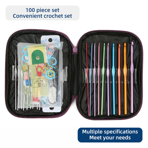 New metal crochet set of 22 single-head color oxidized crochet pins handmade diy sewing and knitting tools