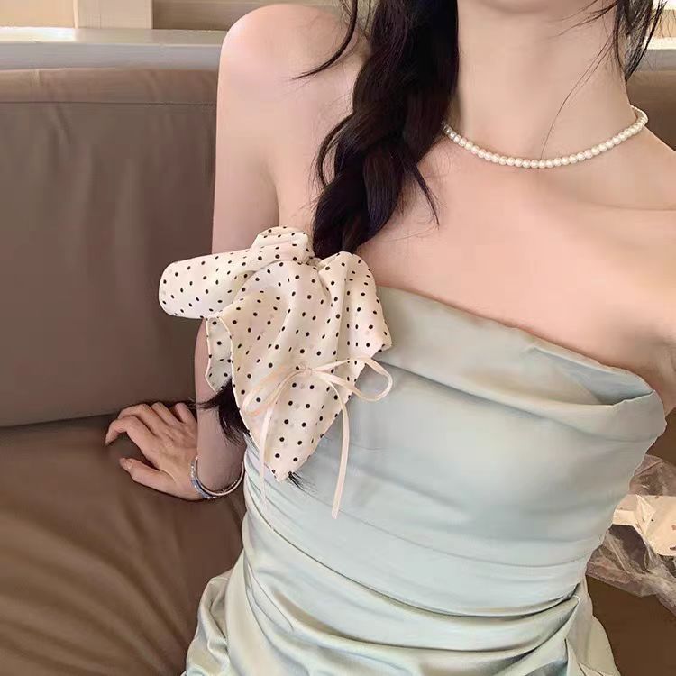 赵露思同款蕾丝发圈丸子头发绳高级感大肠发圈绑头发头花发饰批发|undefined