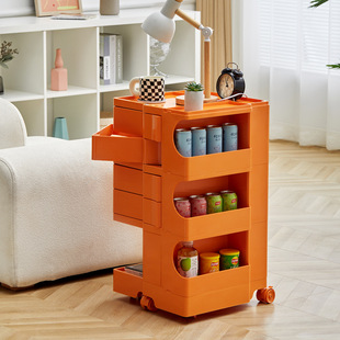 Living Room Snack Trolley Storage Cabinet Bedroom Bedside Cosmetic Storage Box Nordic Movable Bobbi Locker