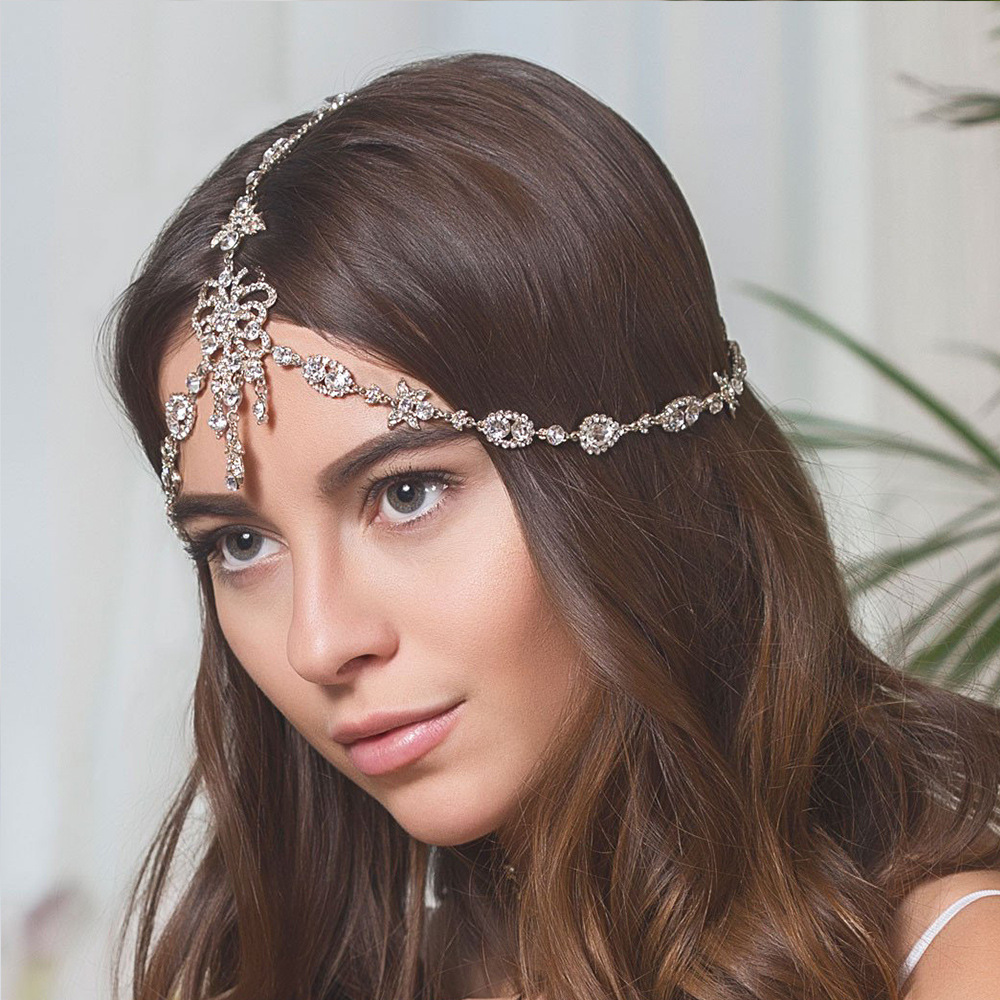 Rhinestone Headpiece - Silver Color