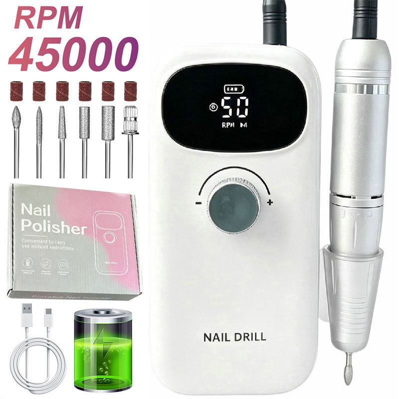 Torno Eléctrico para Uñas Portátil Recargable para Manicura image 72