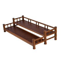 5ZV7批發楠竹雙層茶杯架  展示架 晾杯架 席面帶圍茶具收納架配件