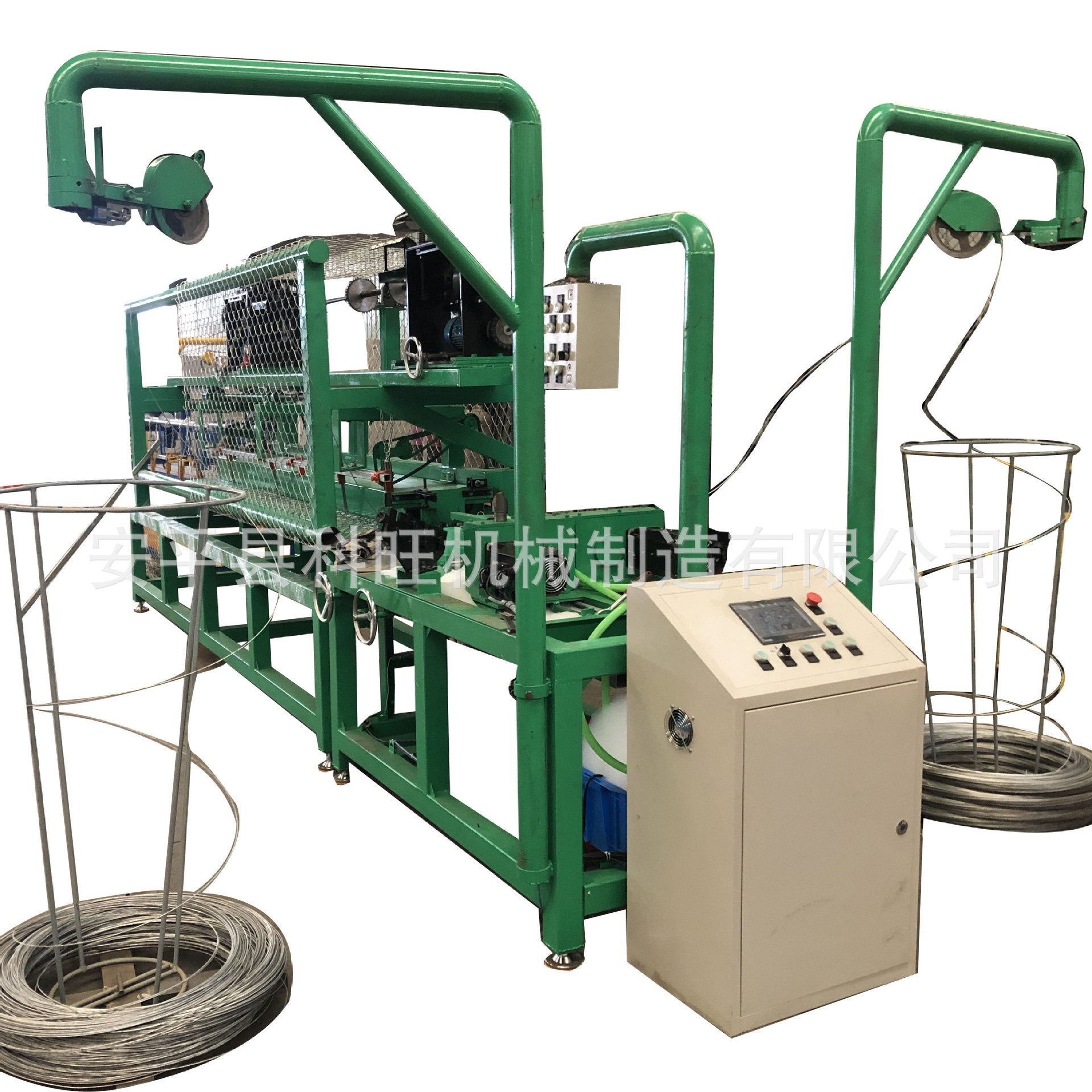 Venta directa de fábrica máquina de malla automática máquina de malla de cadena de alambre doble automática máquina de malla de alambre de hierro máquina de malla cuadrada inclinada