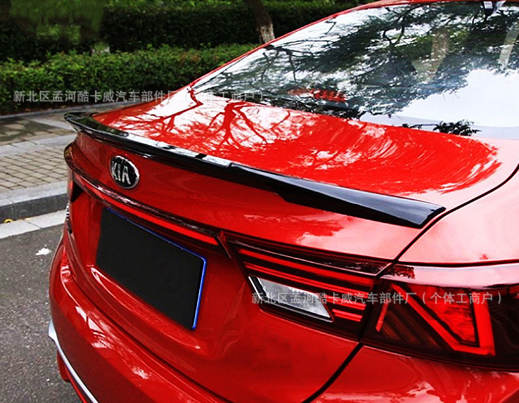 Suitable for 19-New Model Kia K3 Rear Spoiler, K3 Modified Sports Blade Style, Original Factory Direct-Fit Spoiler Without Drilling