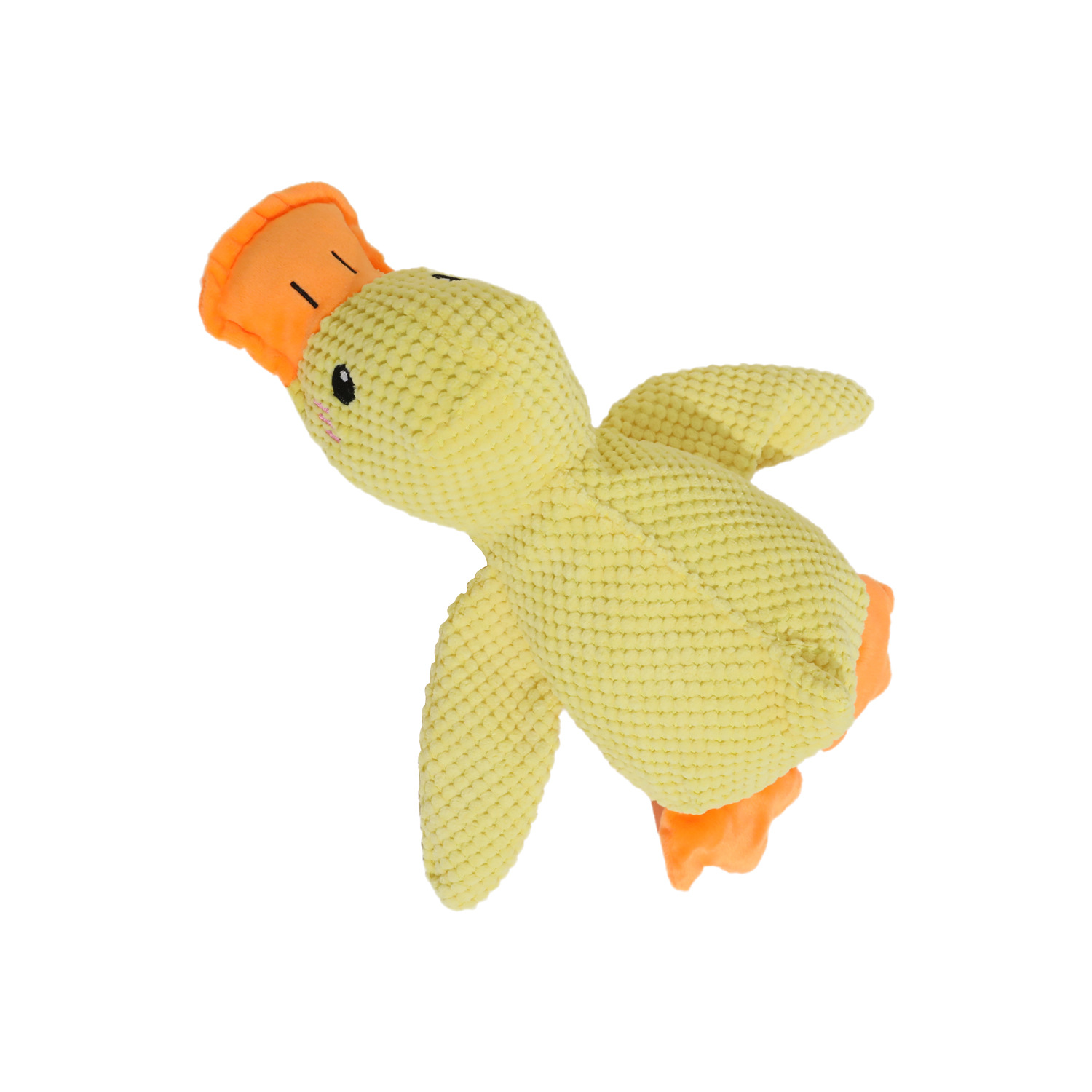 Juguetes para perros de piña, peluche para dormir con patos, perros pequeños y medianos, molares para aliviar el aburrimiento de la voz de un pequeño perro amarillo, almohada de mascota.