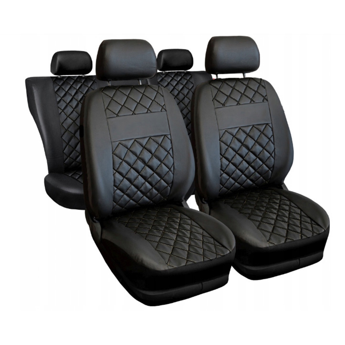 Cubierta de asiento de automóvil transfronteriza de una sola línea de cuadrícula de diamante, cubierta de asiento de automóvil de minivan, cubierta de asiento de cuatro estaciones resistente al desgaste y transpirable