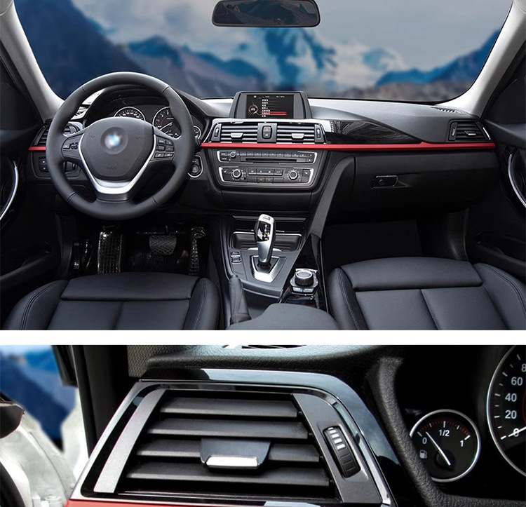 Suitable for BMW 3 Series 4 Series GT central control panel interior modification air outlet outer frame multimedia trim strip replacement