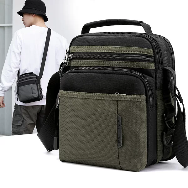 Aotian Summer New Style Middle-Aged Men's Shoulder Bag Multi-Functional Multi-Layer Crossbody Bag Casual Sports Small Bag Handbag