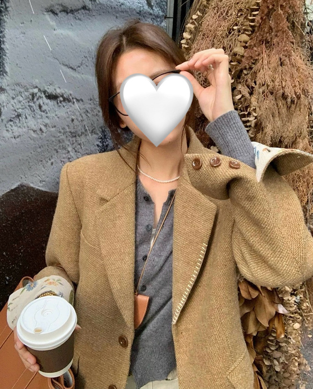 经典小个子粗花呢西装外套廓形秋冬女装G1536|undefined