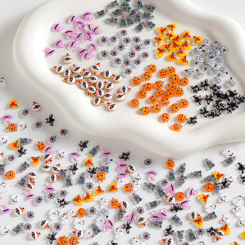 Halloween Super Mini Jelly Fine Glitter Cartoon Pumpkin Head Spider Web Ghost DIY Nail Art Hairpin Jewelry Accessories Halloween Super Mini Jelly Fine Glitter Cartoon Pumpkin Head Spider Web Ghost DIY Nail Art Hairpin Jewelry Accessories