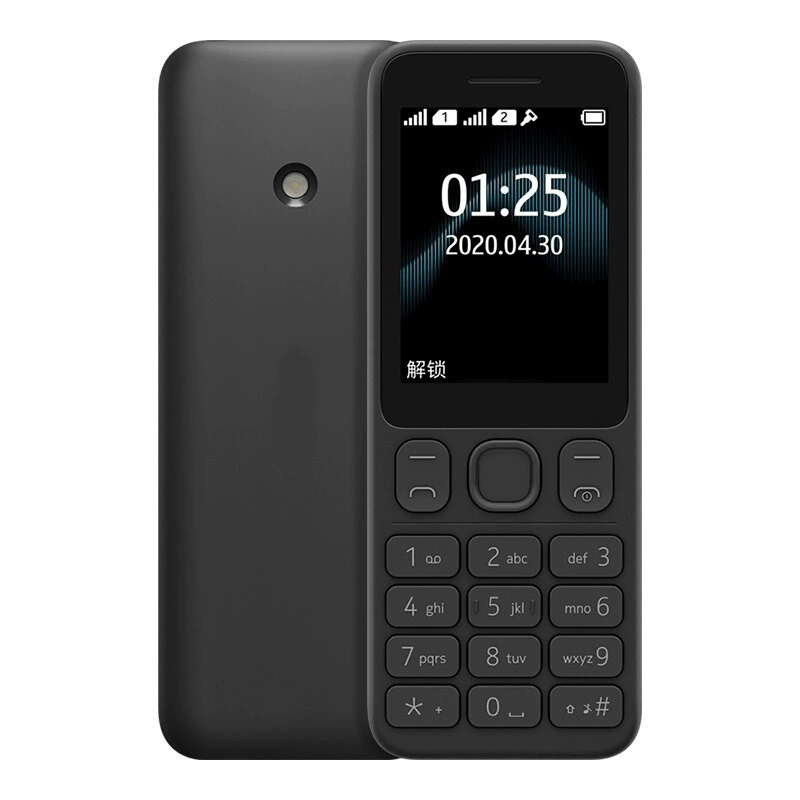 Международный мобильный телефон 125 2020GSM Неумный телефон с двумя SIM-картами пожилой прямой кнопкой функции иностранная торговля мобильный телефон
