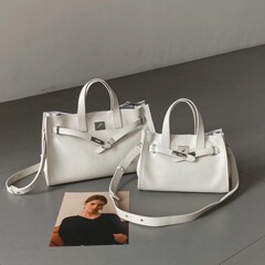 トップ層ソフト牛革トートバッグハンドバッグ女性高級感小衆ケリーバッグ大容量通勤バッグパソコンバッグ