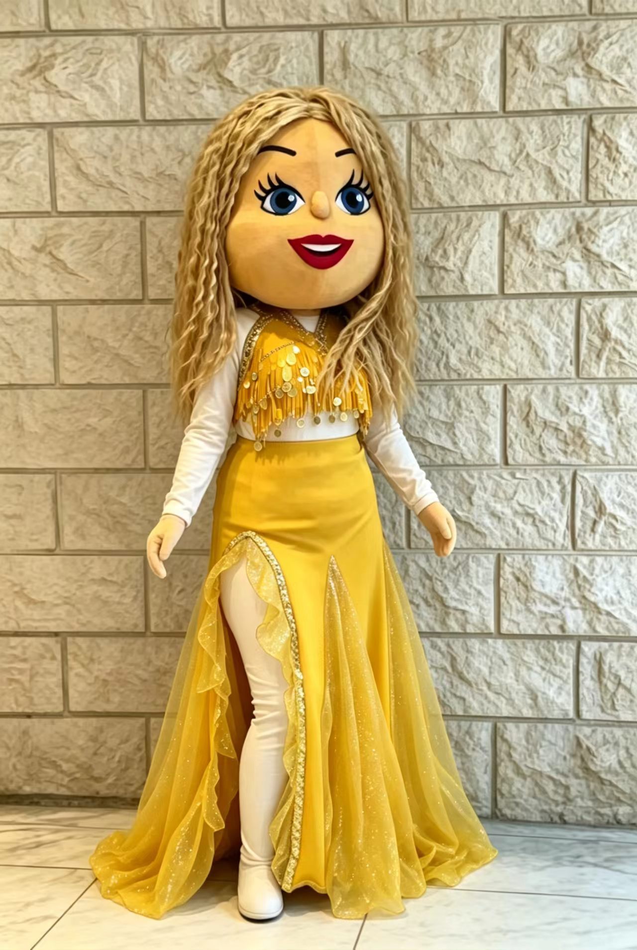 Belly Dancing Barbie Doll (Blonde in Yellow Dress)