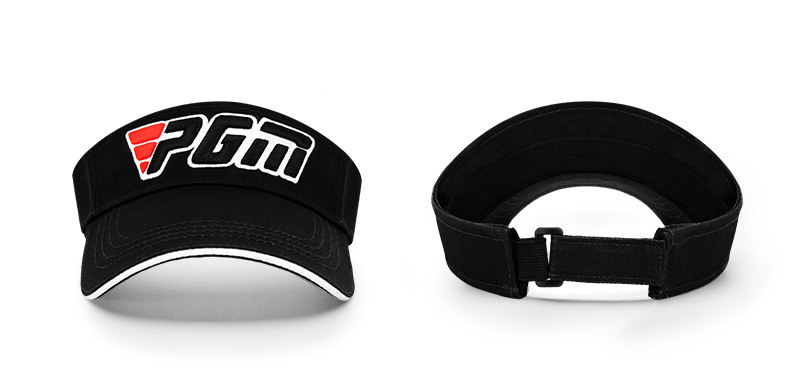 Mũ golf PGM không đỉnh thể thao che nắng mùa hè, vành rộng 19 cm — MZ052-Trắng đen đỏ, MZ052-Trắng Đen, MZ025-Mũ bóng không đỉnh [màu đỏ], MZ045-Đen Trắng chi tiết 18
