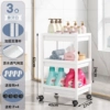 Widened white 3-layer [free universal wheel + hook] ✦