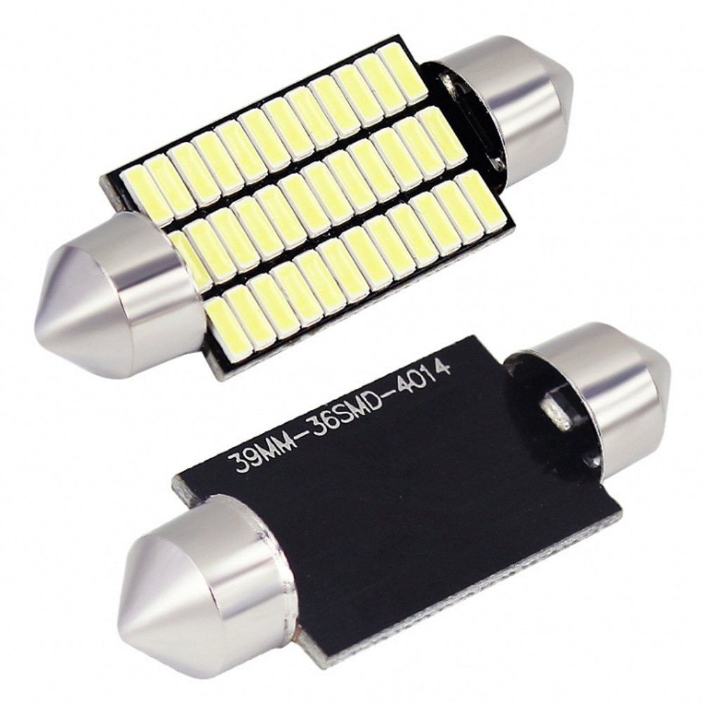 LED Decoding Festoon 4014 29-44MM 18 24 30 36 39 45 SMD 12V Reading Light