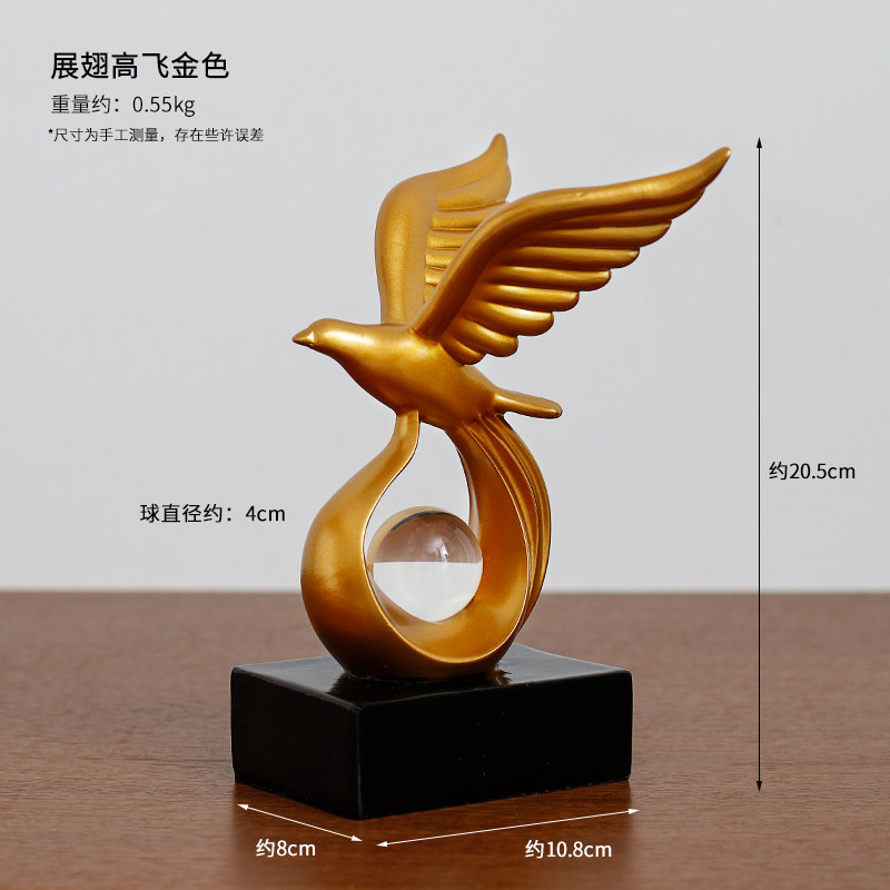 Wings Flying - Ornamento de oro