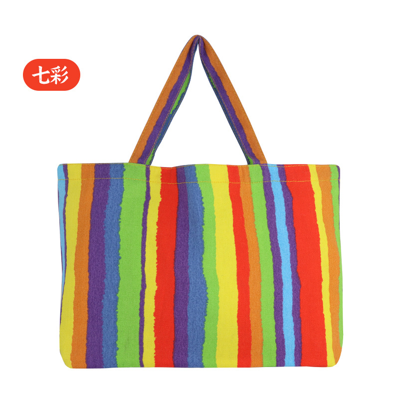 Bolsas de lona al por mayor del fabricante, en stock, con diseños impresos, bolsas de lona modernas para estudiantes, bolsas de compras creativas, bolsas de hombro reforzadas.
