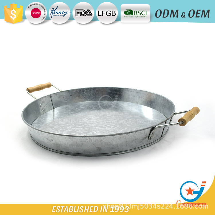 工厂批发家居派对锌铁托盘铁皮花盆托盘批发装饰盘酒类托盘