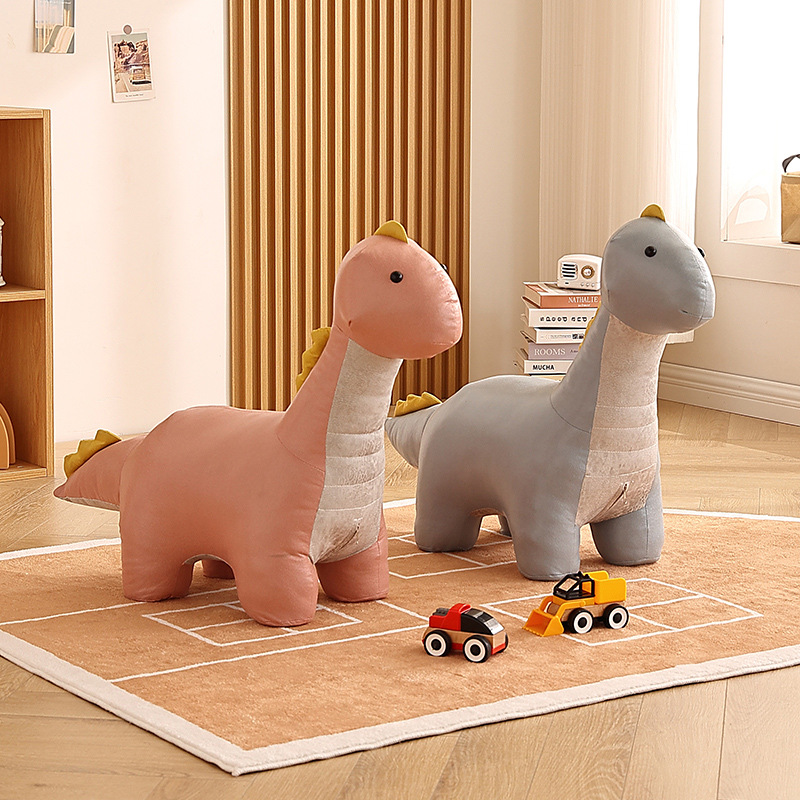Dinosaur Animal Sitting Stool Kidsren's Cartoon Cute Dog Small Stool Home Creative Baby Seat Door Shoe Changing Stool