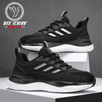 蜜蜂一狼旗舰店新款秋冬季新款男鞋休闲透气百搭真爆米花运动球鞋