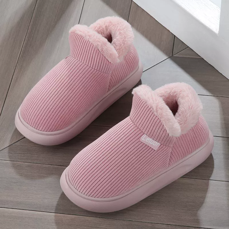 Удобные тапочки Slippers, зимняя обувь для любимого, нескользящая подошва с платформой