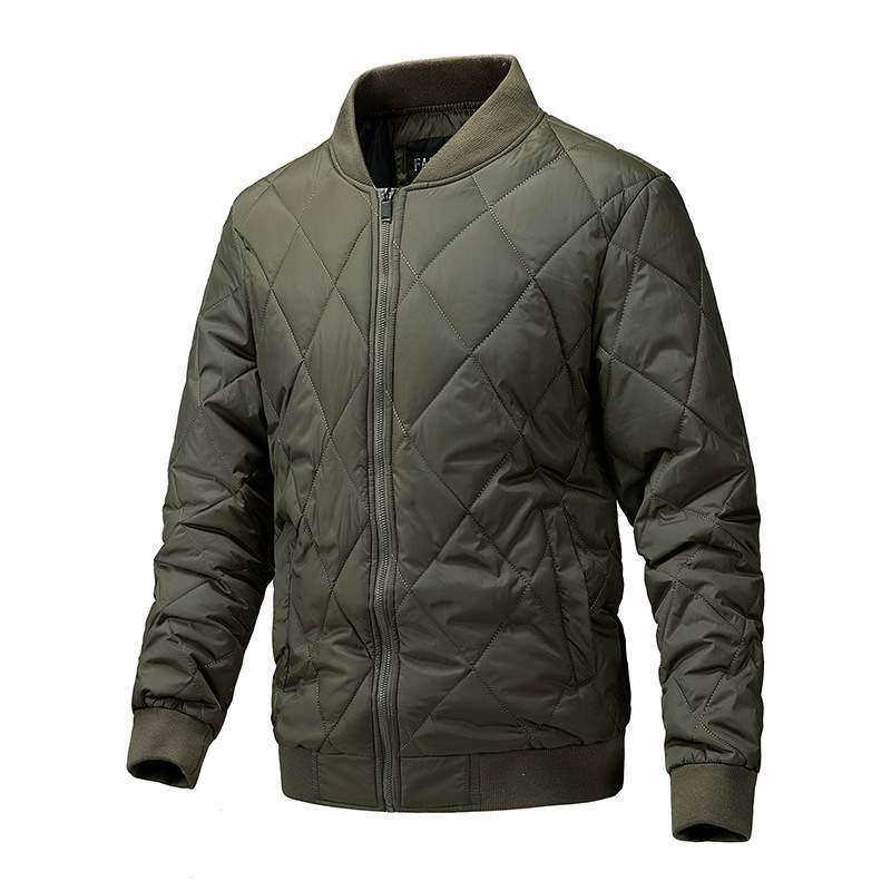 Ropa de algodón transfronteriza de invierno para hombres, chaqueta de algodón con cremallera de cuello coreano, chaqueta casual de moda, cardigan para hombres, comercio exterior, ropa para hombres image 5
