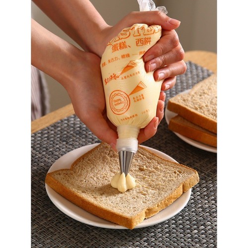 Disposable frosting bag home use cream cheese cookie chocolate cake frosting bag triangular bag thick cake bag