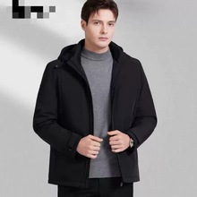男士品牌波sd商务高端休闲连帽宽松鹅绒服外套爸爸款