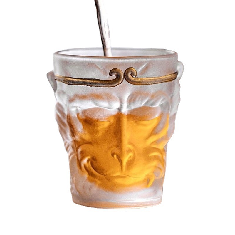 Taza Wukong Taza de té Sun Wukong Taza de vidrio Taza de cristal de alta calidad Taza de agua de la marea nacional Taza de Maestro Qi Tian Da Sante