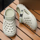 Hole shoes men's summer outdoor wear sports excrement feeling non-slip non-smelly feet fashion all-match thick-soled height-increasing sandals
