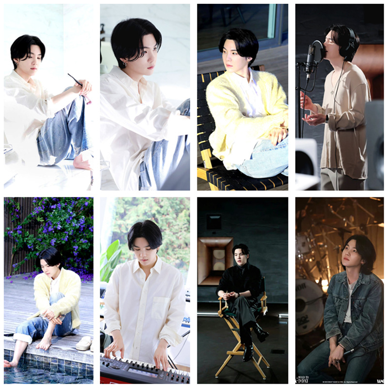 SUGA 闵玧其SOLO专辑同款不干胶海报 墙贴画 装饰画 明星周边