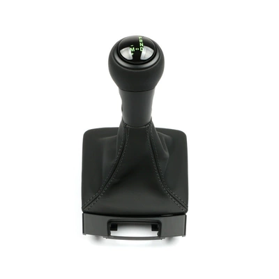 Cab and accessories | leather, suede, carbon fiber gear - genuine-leather-cover-genuine-leather-gear-shift-knob-green
