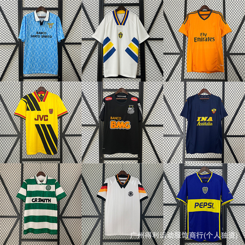 Retro Classic Real Madrid Arsenal Swedish Inter Milan Dortmund Chelsea Spanish Manchester City Jersey Football Shirt