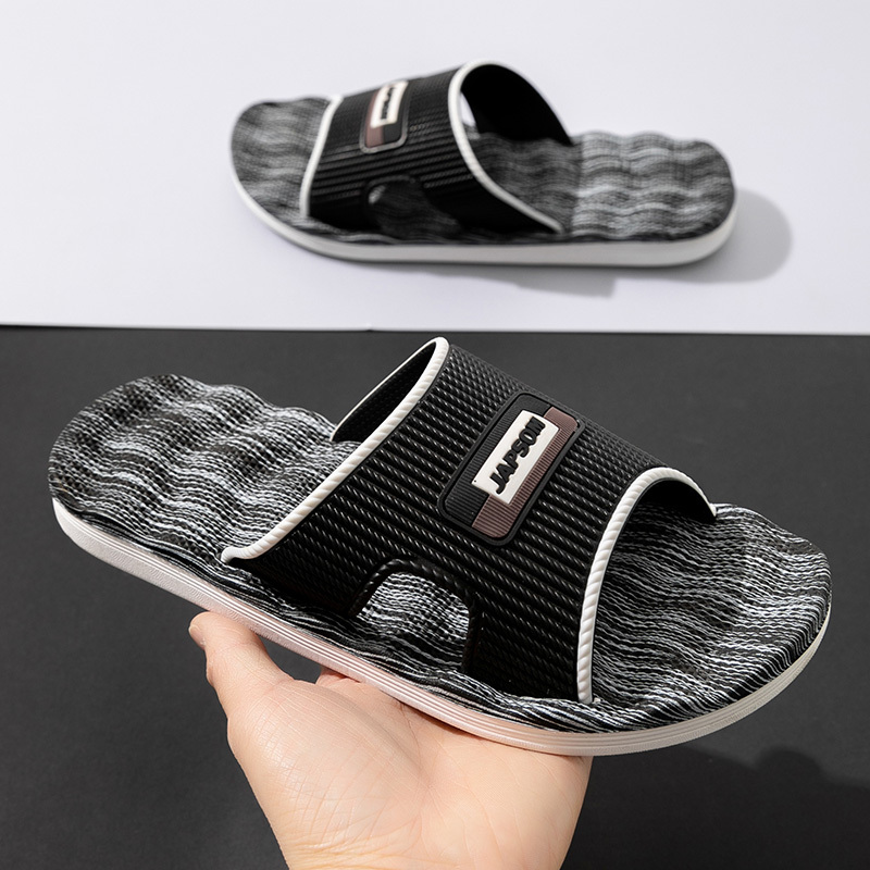 Men's Summer Slippers with Poop Feeling, Indoor Thick-Soled Home Bathroom Bathing Slippers, Women's Summer Slippers