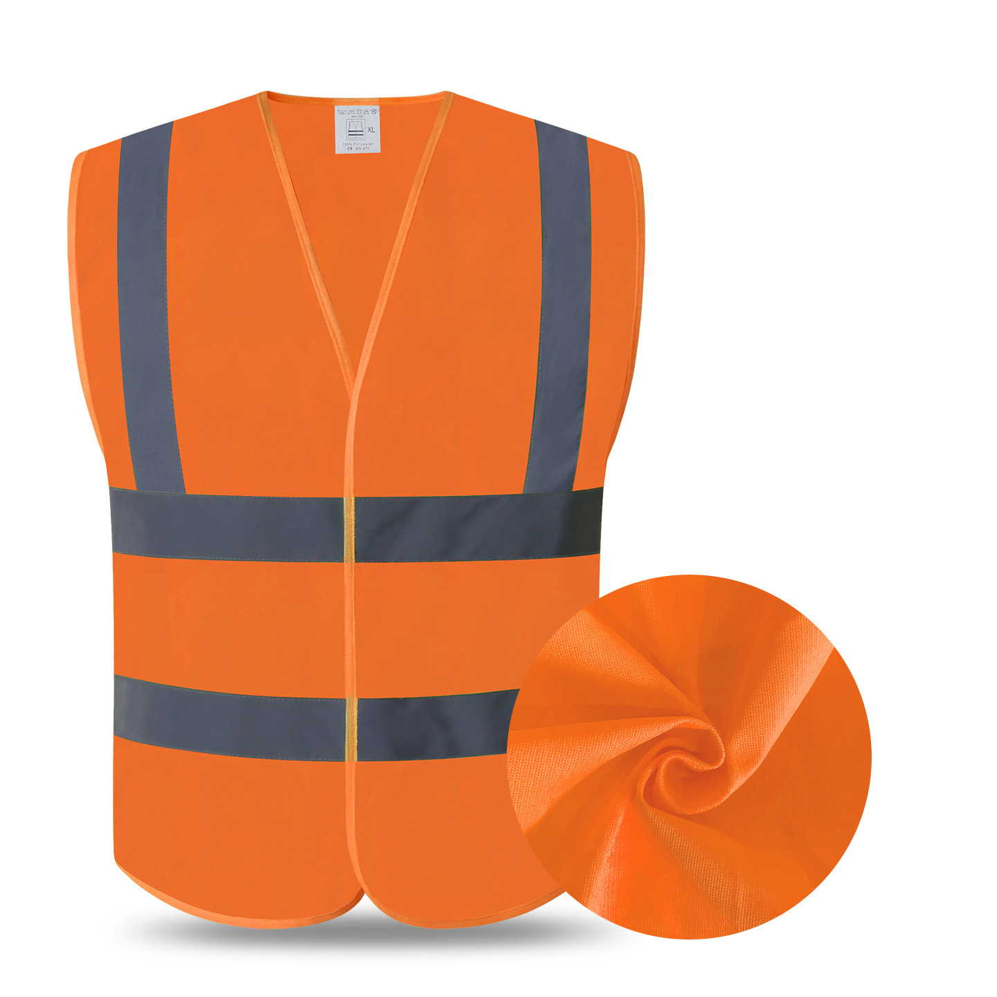 Malla naranja (dos horizontales y cuatro verticales)