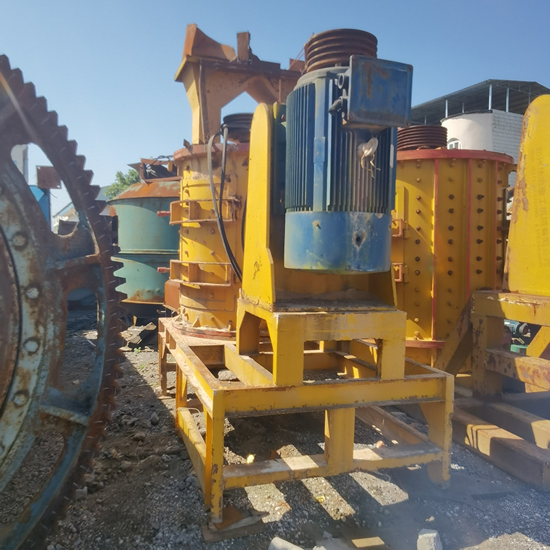 二手立轴式制砂机 小复合破碎机 重晶石粉碎机 二手河卵石制砂机