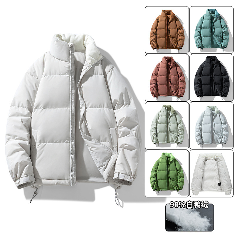 Men's Winter down Jacket 90 White Duck down Stand Collar Simple Fashion Multicolor Sports Trendy Couple Puffer Jacket Coat Men Men's Winter down Jacket 90 White Duck down Stand Collar Simple Fashion Multicolor Sports Trendy Couple Puffer Jacket Coat Men
