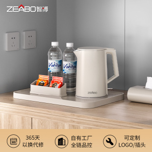 Customized 1L Electric Water Kettle Small One Liter Hotel Water Kettle 304 Stainless Steel Seamless Liner for Hotel and B&B